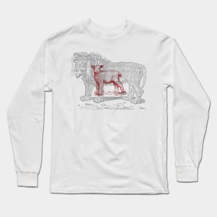 The Lion and the Lamb-Sketch Long Sleeve T-Shirt